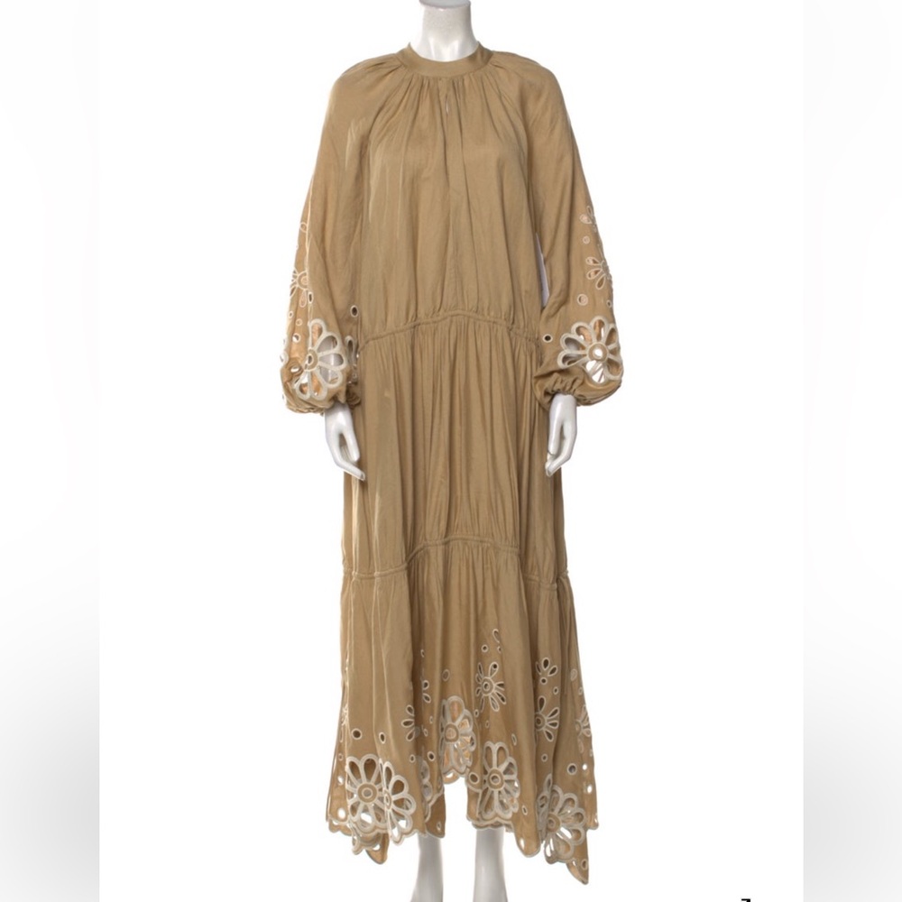 Jonathan Simkhai Brown Cutout Midi/Maxi Dress